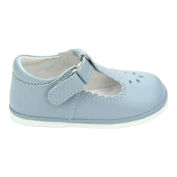 Selina Scallop T-Strap Flat
