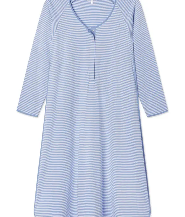 Hydrangea Maternity Long Sleeve Nightgown