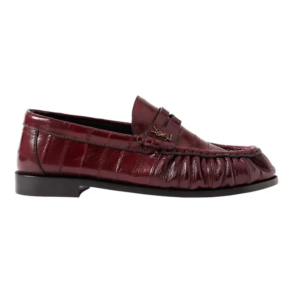 Eel Leather Cassandre Penny Loafers