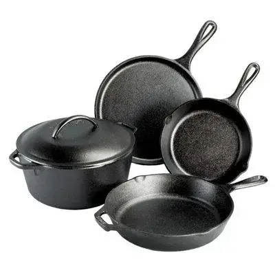 5-Piece Cast Iron Cookware Set