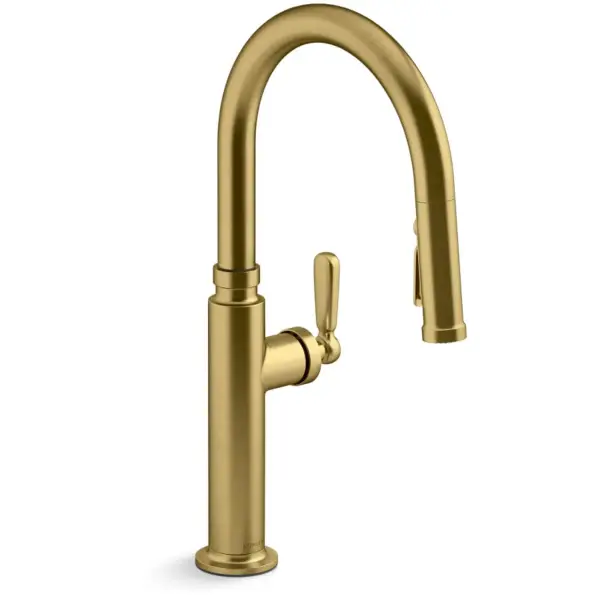 Pull-down Kitchen Sink Faucet with Three-Function Sprayhead