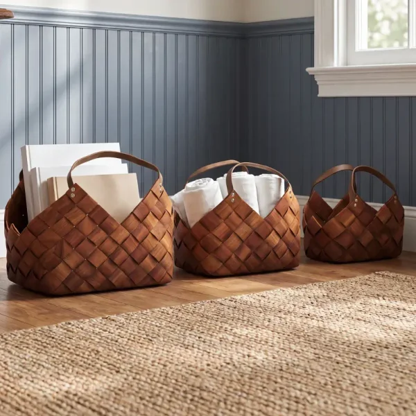 Birch Lane™ 3 Piece Wicker Basket Set & Reviews | Birch Lane