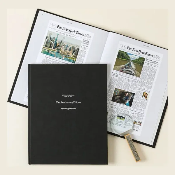 New York Times Premium Custom Anniversary Book