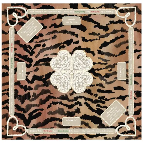 Mahjong Gaming Mat El Tigre Rules Edition