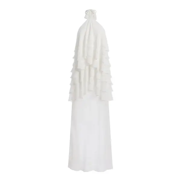 Gaia Tiered Chiffon Maxi Dress