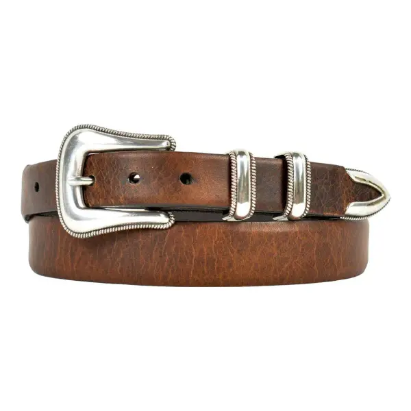 Mc Coy II Bison Leather Western Belt