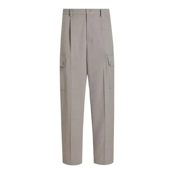 Wool Canvas Trousers