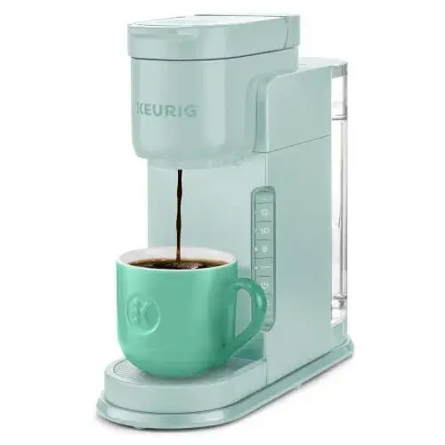 Keurig K-Express Single Serve K-Cup Pod Coffee Maker, 3 Brew Sizes, Strong Button Feature, 42oz Removable Reservoir, Mint