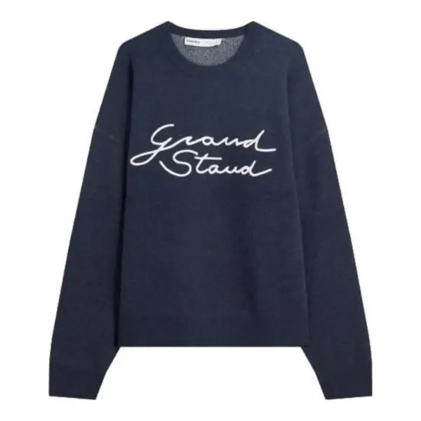 Embroidered Jacquard Sweater