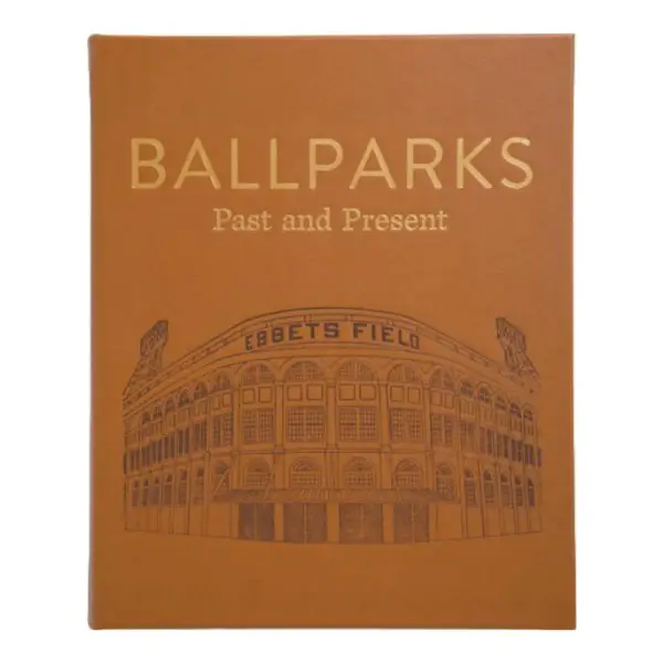 Ballparks Past and Present Leather Bound Edition Book
