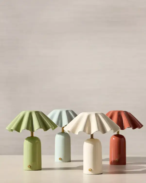 Brooks Fluted Cordless Table Lamp