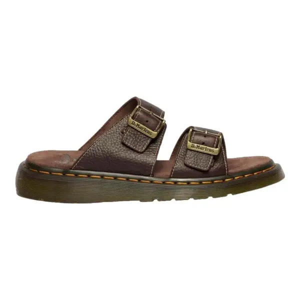 Josef Grizzly Leather Slide Sandals
