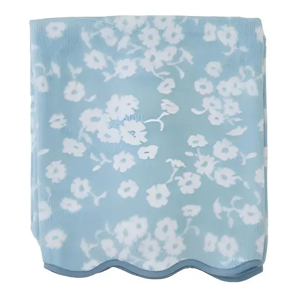 Patterned Scallop Bath Towel