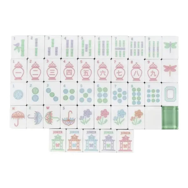 Mahjong Tiles Garden Party And Matching Mat