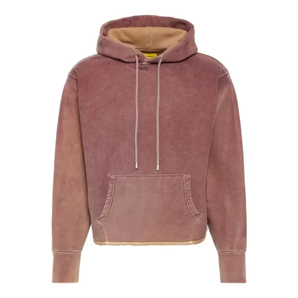 Raw Edge Cotton Fleece Hoodie