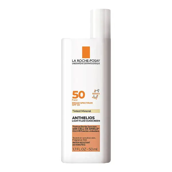 Anthelios Mineral Tinted Ultra Light Face Sunscreen Fluid Spf 50