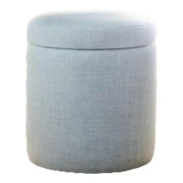 Simple Round Storage Ottoman