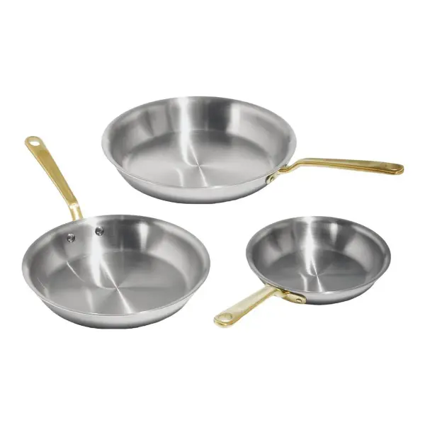 Stainless Clad Frying Pan Set