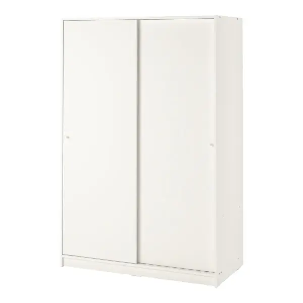 Wardrobe with 2 Doors White 31 1/4x69 1/4 "