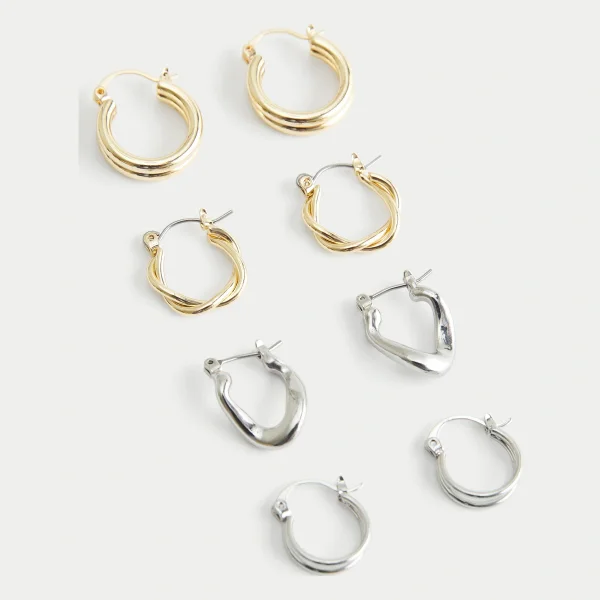 Classic 4-Pack Hoop Earrings