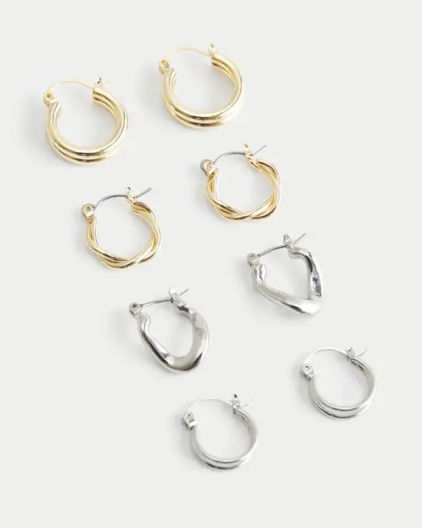 Classic 4-Pack Hoop Earrings