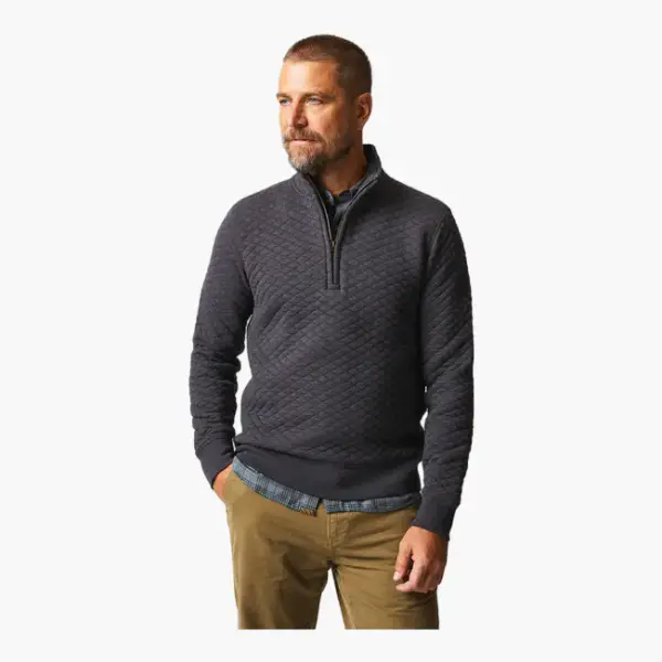 Diamond Quilt Half Zip