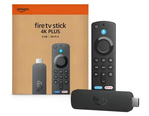 Amazon Fire TV Stick 4K Plus (newest model) with AI-powered Fire TV Search, Wi-Fi 6, stream hundreds of thousands of movies and shows, free & live TV, find shows faster with Alexa+