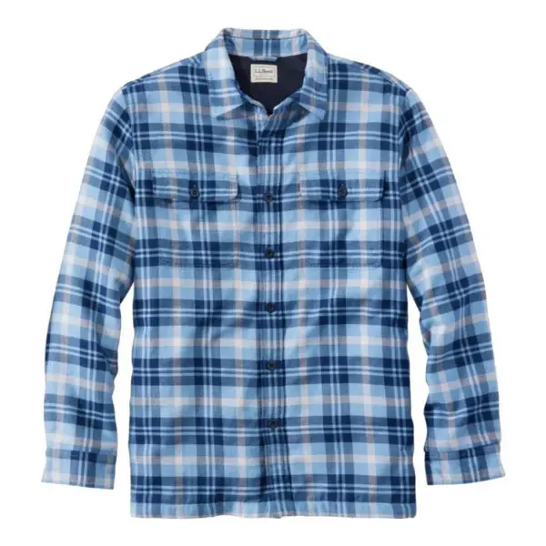 Fleece-Lined Flannel Shirt, Traditional Fit
