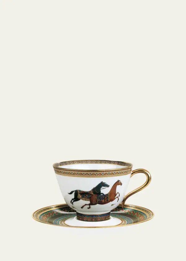 Cheval D'Orient Tea Cup & Saucer