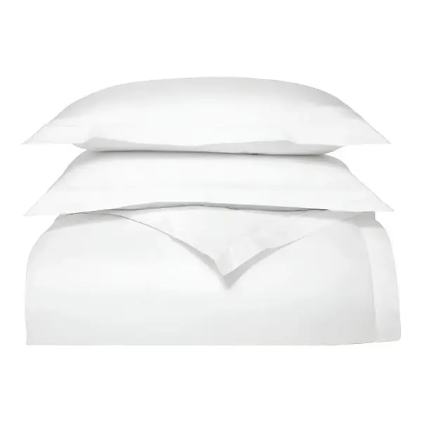 Percale Hemmed Duvet Set