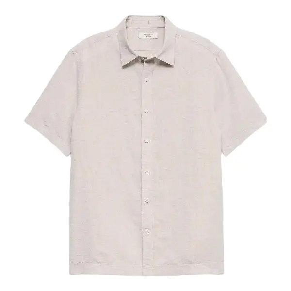 Standard-Fit Linen-Blend Shirt