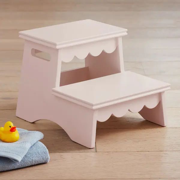 Scallop Double Step Stool