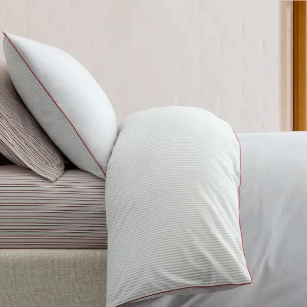 Emma Chamberlain Reversible Solid Stripe Duvet Cover & Shams