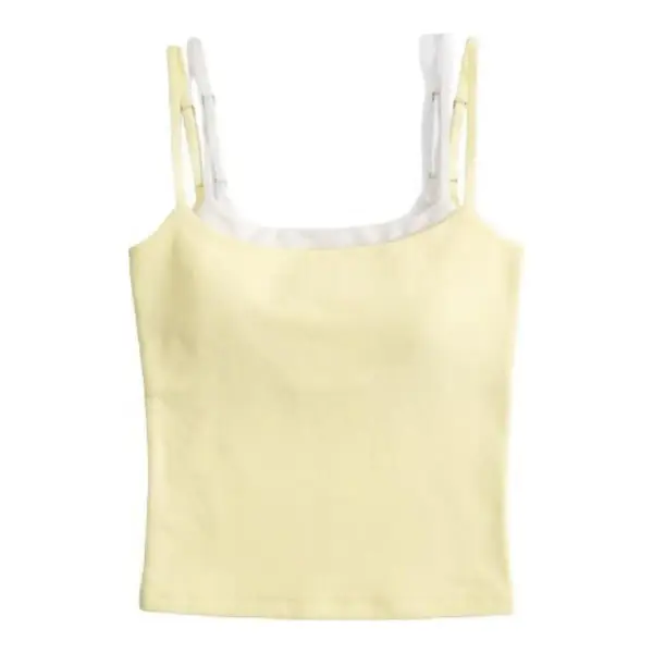 Bra-Free Double-Layered 90s Cami Top