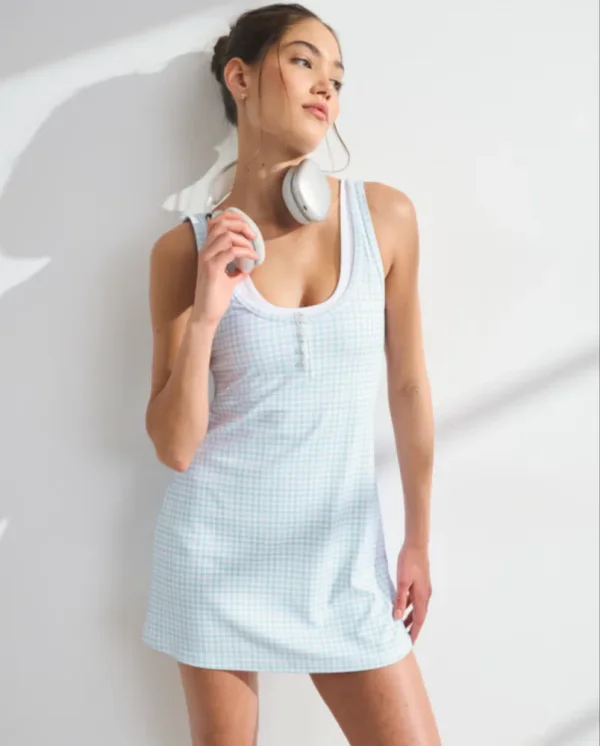 Women's YPB Double-Layered Henley Dress | Women's Active | Abercrombie.com