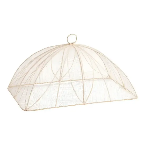 Extra Large Ivory Natural Fiber Mesh Outdoor Food Cover