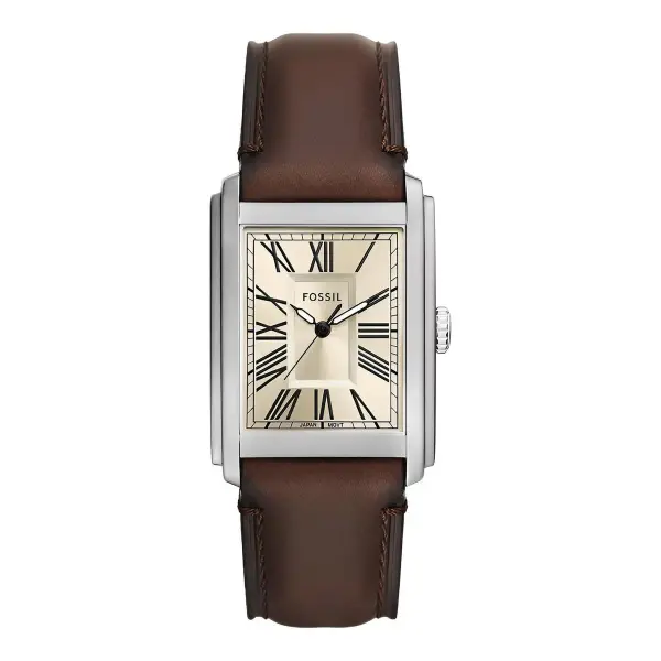 Carraway Three-Hand Leather Watch