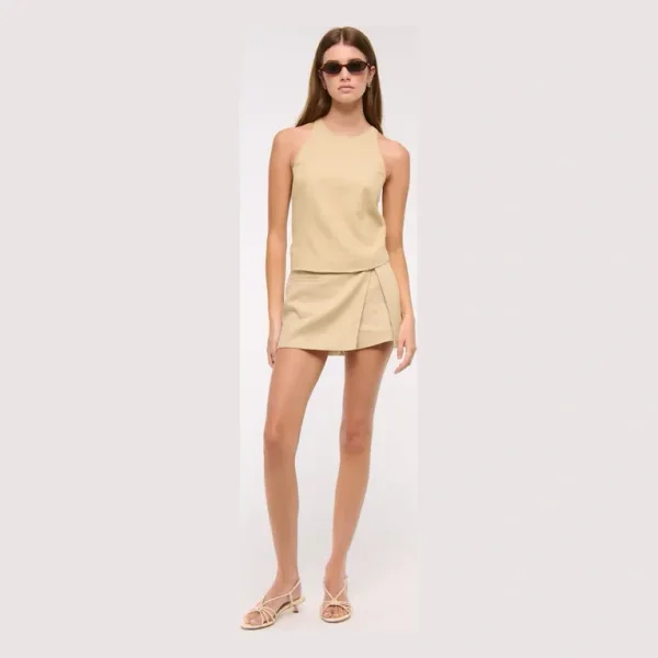 Women's Linen-Blend Open-Back Set Top | Women's Tops | Abercrombie.com