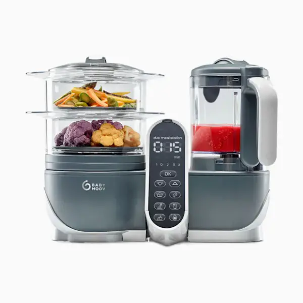 Babymoov Duo Meal Station Baby Food Maker 6-in-1 - Industrial Grey