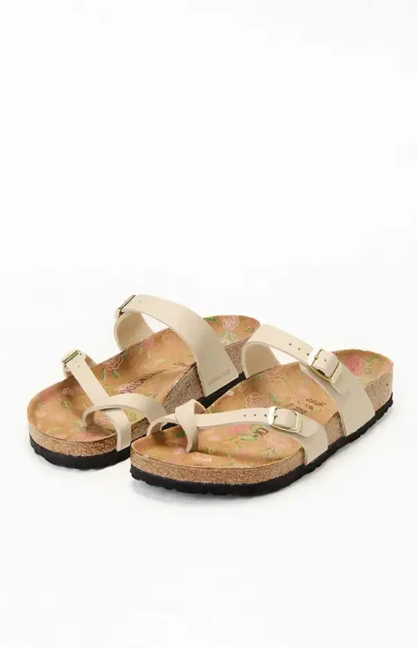 Birkenstock Women's Mayari Printed Footbed Sandal Sandcastle