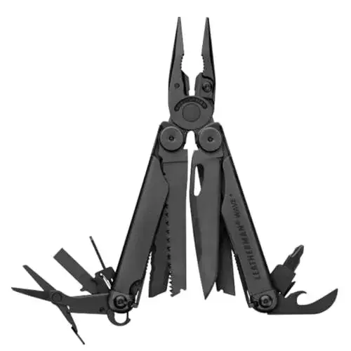 Wave+, 18-in-1 Full-Size, Versatile Multi-tool for DIY, Home, Garden, Outdoors or Everyday Carry (EDC), Black