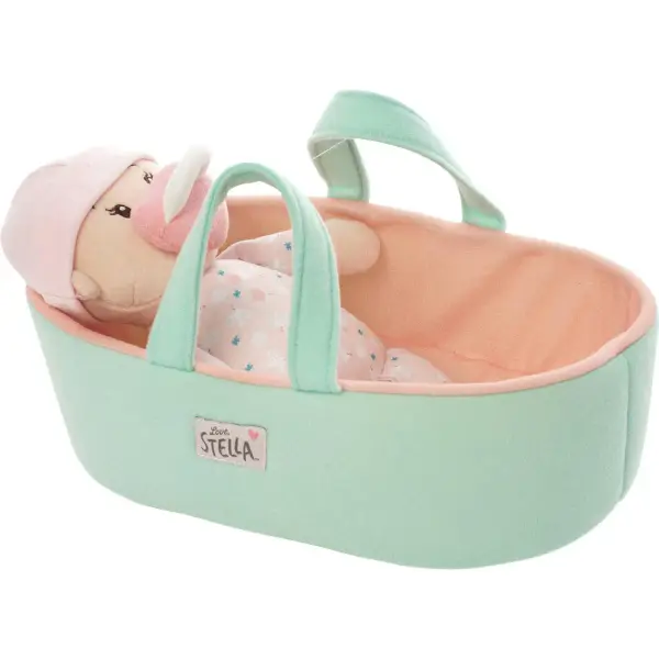 Love, Stella My First Doll & Bassinet - Peach