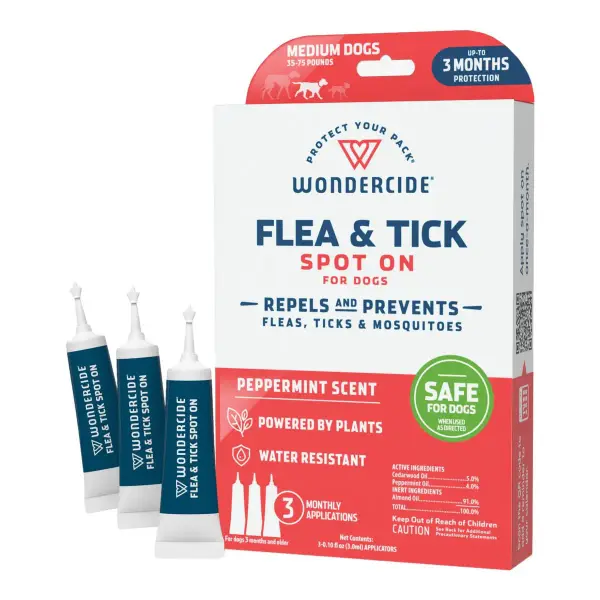 Flea and Tick Spot on for Dogs and  Cats with Natural Essential Oils