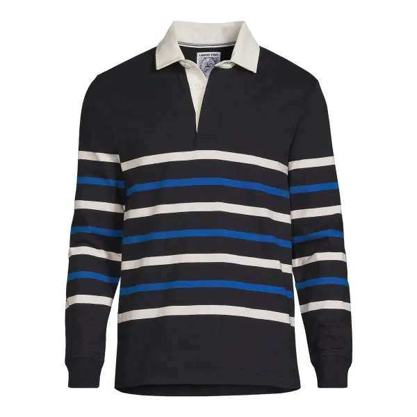 Long Sleeve Stripe Rugby Shirt