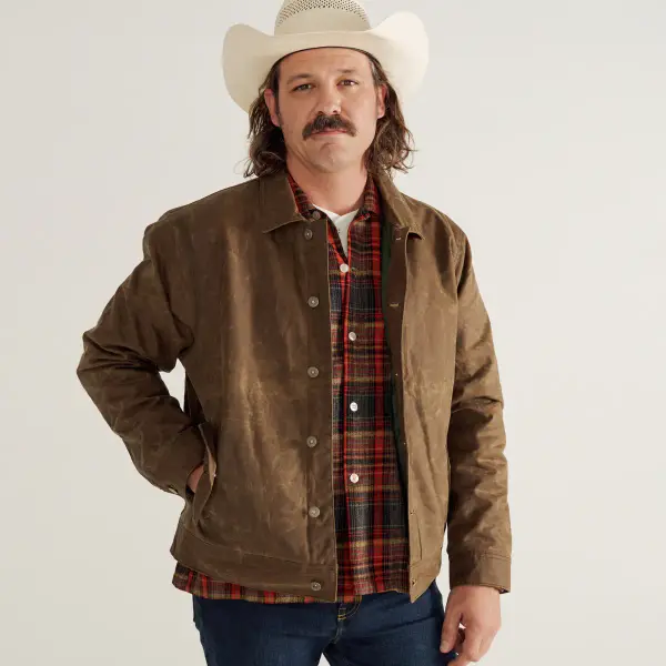Buckaroo Waxed Canvas Trucker Jacket