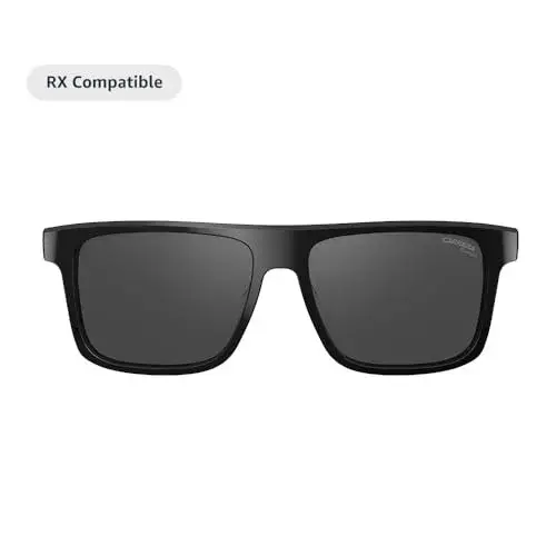 Carrera Smart Glasses with Alexa (newest model), Smart audio glasses, Sprinter black frames with polarized sunglass lenses, Square