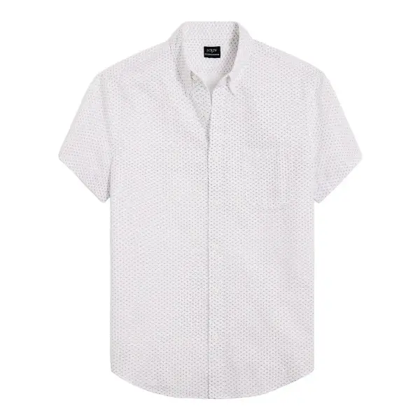 Short-Sleeve Seersucker Shirt