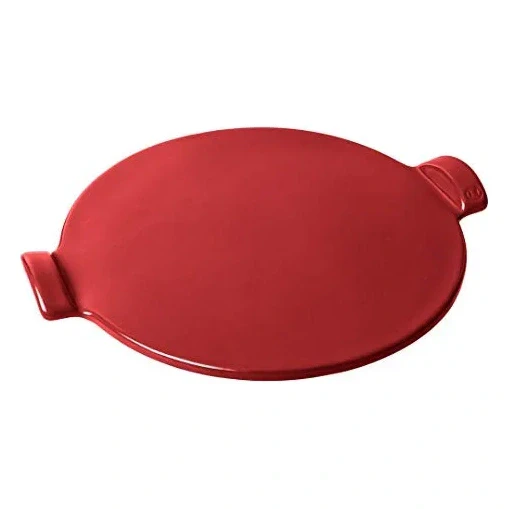Emile Henry Flame Top 14.5" Pizza Stone, Burgundy Red
