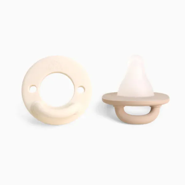 Itzy Ritzy Latch & Soothe Breastlike Pacifier - Taupe