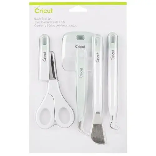 Cricut Basic Tool Set - 5-Piece Precision Tool Kit for Crafting and DIYs, Perfect for Vinyl, Paper & Iron-on Projects, Great Companion Cutting Machines, Mint